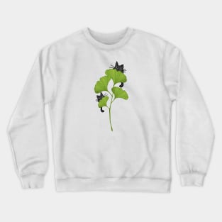 Ginkgo cat Crewneck Sweatshirt